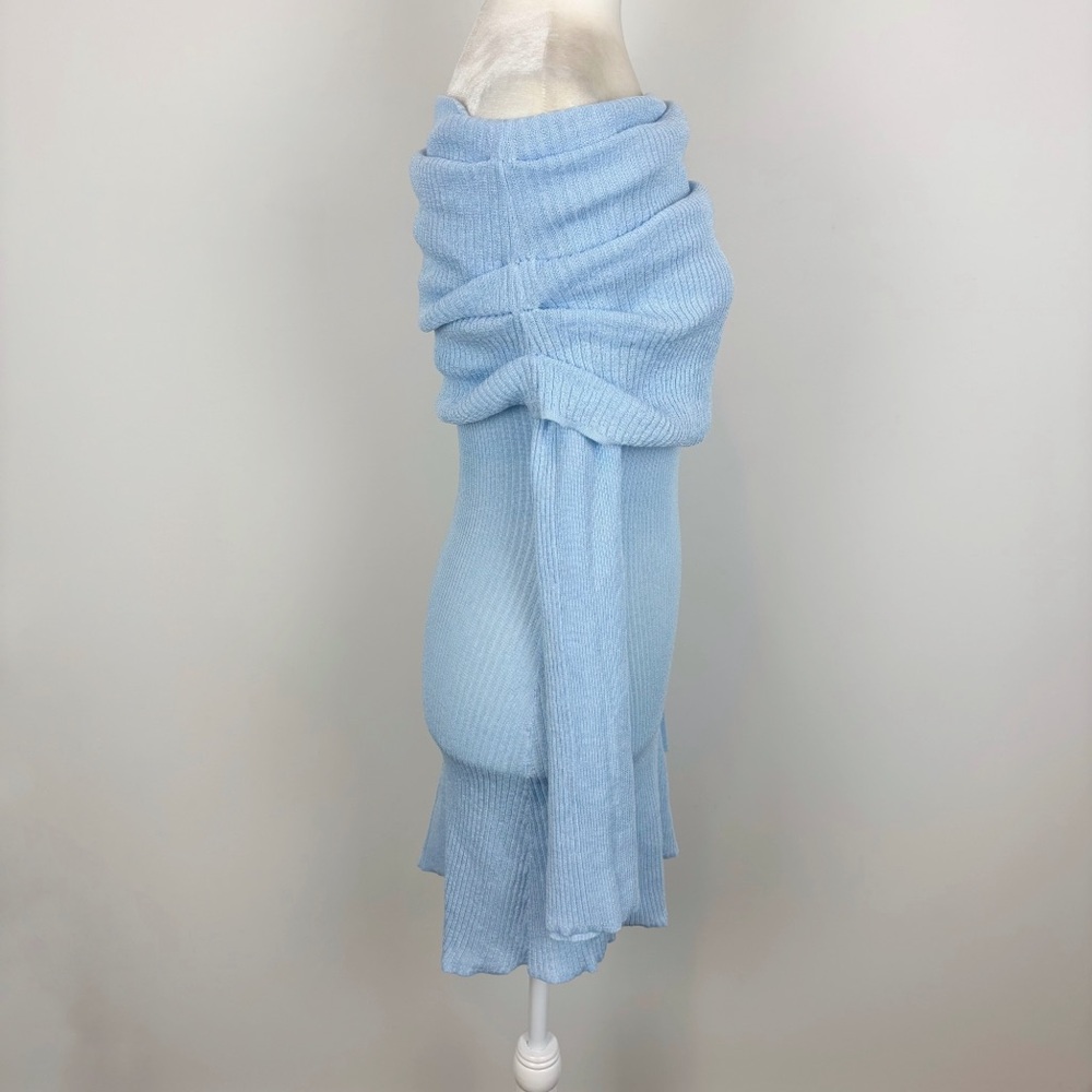SER.O.YA Galli Mini Dress in Powder Blue Size L - Picture 5 of 12